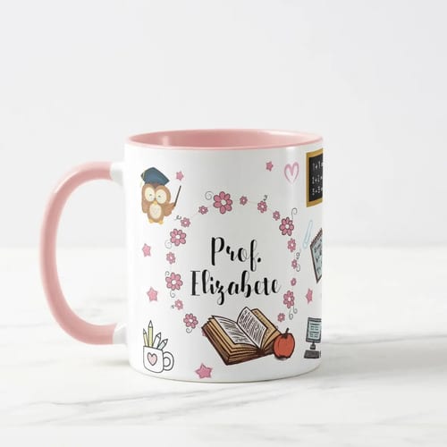 Caneca Presente Dia dos Professores Personalizada com Nome