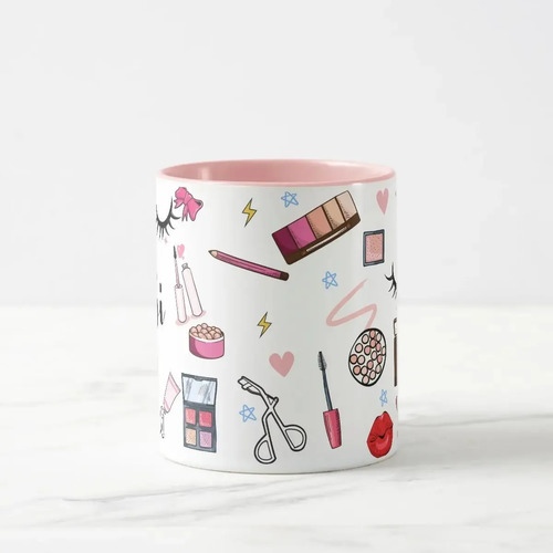 Caneca Personalizada Maquiadoras Maquilagem com o Nomes