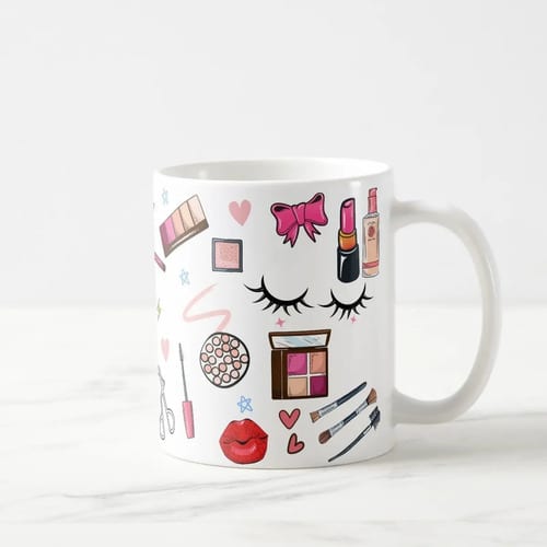Caneca Personalizada Maquiadoras Maquilagem com o Nomes