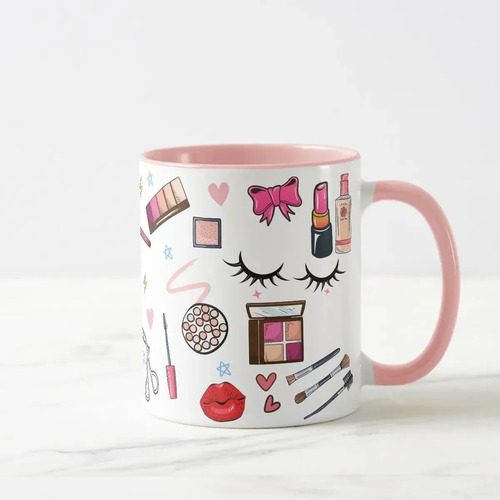 Caneca Personalizada Maquiadoras Maquilagem com o Nomes