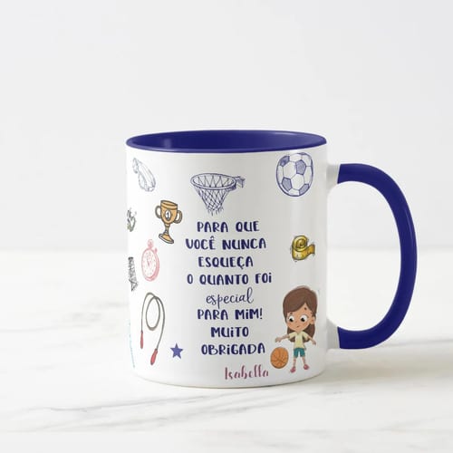 Caneca Personalizada Professor de Educação Física com Nome