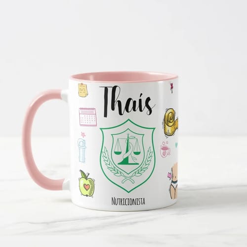 Caneca de Nutrição Profissão Presente Criativo Nutricionista