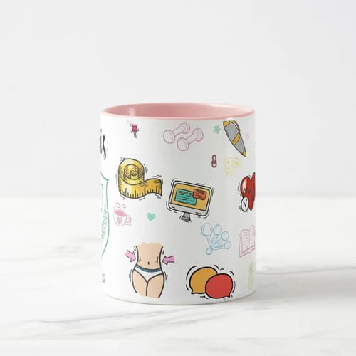 Caneca de Nutrição Profissão Presente Criativo Nutricionista