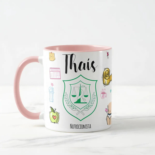 Caneca de Nutrição Profissão Presente Criativo Nutricionista