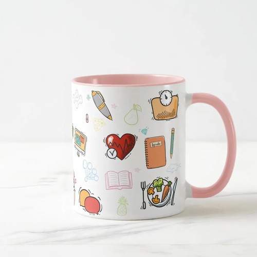 Caneca de Nutrição Profissão Presente Criativo Nutricionista