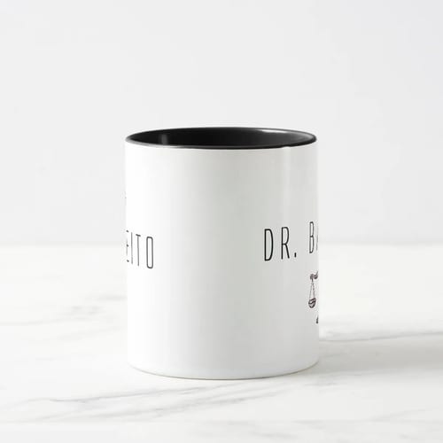 Caneca Direito Profissão Advogado Presente Advocacia