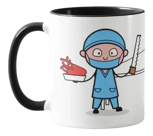 Caneca Profissão Necropsia - Profissões (Médico(a))