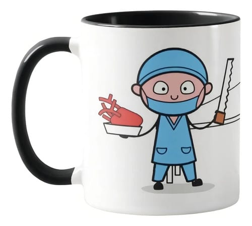 Caneca Profissão Necropsia - Profissões (Médico(a))