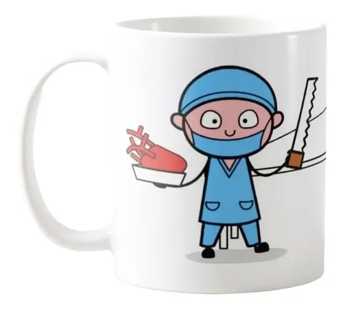 Caneca Profissão Necropsia - Profissões (Médico(a))