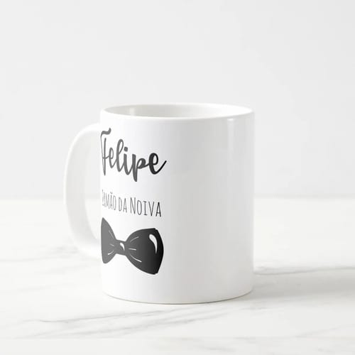 Caneca Personalizada Irmão da Noiva de Casamento Gravata