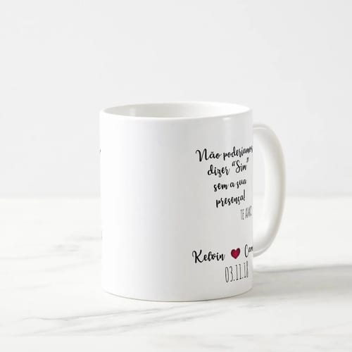 Caneca Personalizada Irmão da Noiva de Casamento Gravata