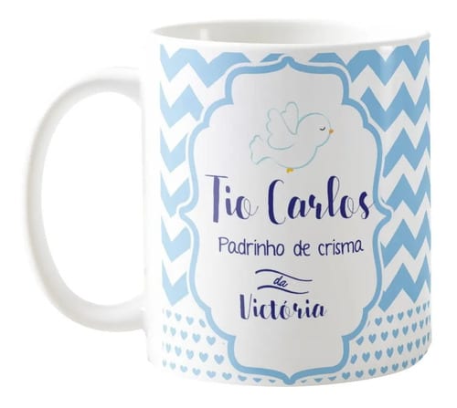 Caneca Crisma Presente Crismando Padrinho de Crisma - Religioso (Crisma)