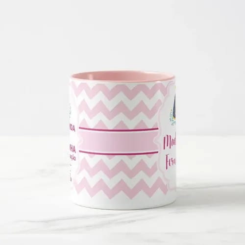 Caneca Presente Madrinha de Consagração Convite Batizado