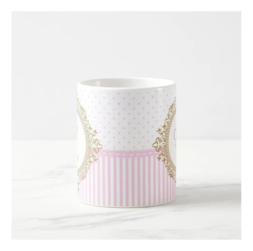 Caneca Presente Madrinha Dinda Batizado Crisma Brasão Nomes