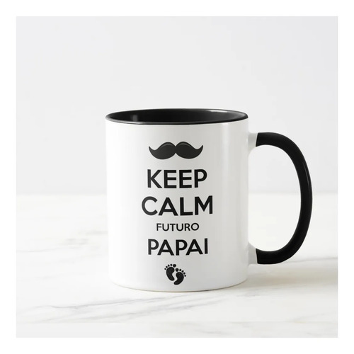 Caneca Presente Criativo Revelar Gravidez Futuro Papai - Anúncio de Gravidez (Pai)
