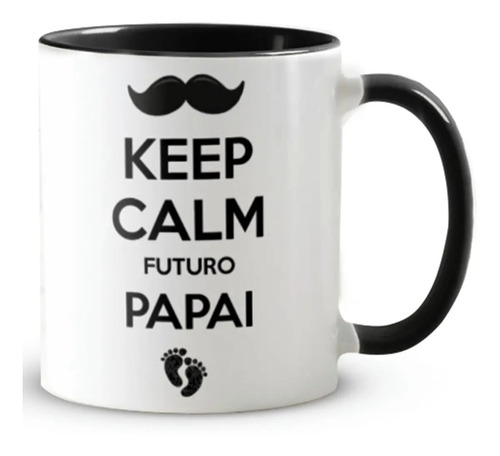 Caneca Presente Criativo Revelar Gravidez Futuro Papai - Anúncio de Gravidez (Pai)