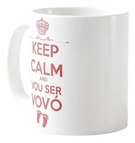 Caneca Presente Anúncio de Gravidez Futura Vovó Avó