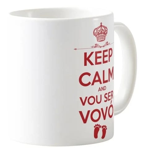 Caneca Presente Anúncio de Gravidez Futura Vovó Avó