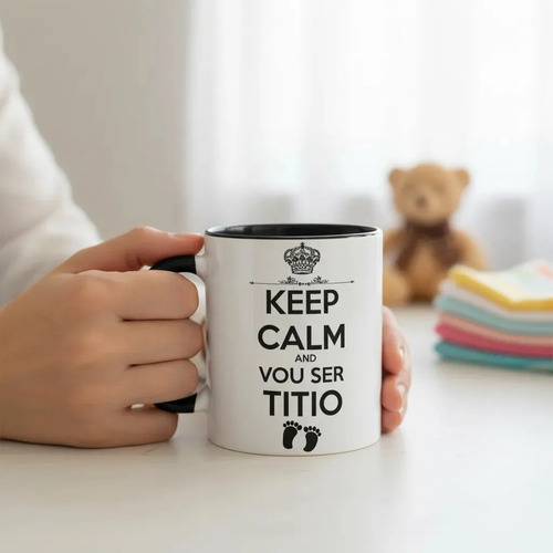 Caneca Presente Criativo para Revelar Gravidez Tio Titio