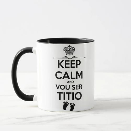 Caneca Presente Criativo para Revelar Gravidez Tio Titio