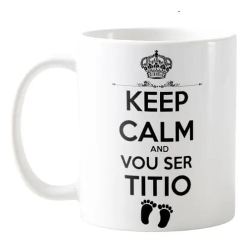 Caneca Presente Revelação de Gravidez para Futuro Titio - Família (Tio)