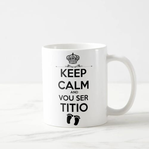 Caneca Presente Revelação de Gravidez para Futuro Titio