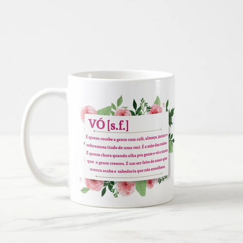 Caneca Presente Criativo Avó Vovó Significado Afetivo