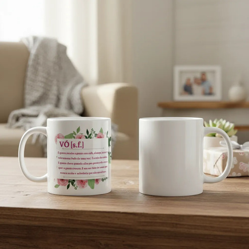 Caneca Presente Criativo Avó Vovó Significado Afetivo - Família (Avó/Avô)