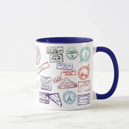 Caneca Viagem Viajar Enriquece a Alma