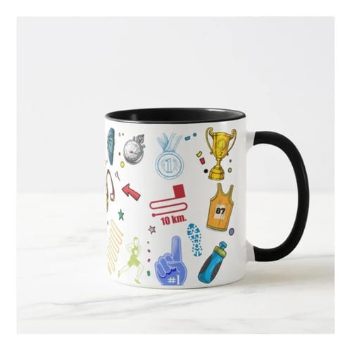 Caneca Personalizada Presente Criativo Maratona Corrida