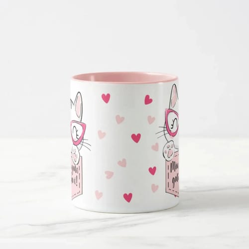 Caneca Mãe de Gato Gatinha Pronta Entrega Presente Pet Rosa Fofa