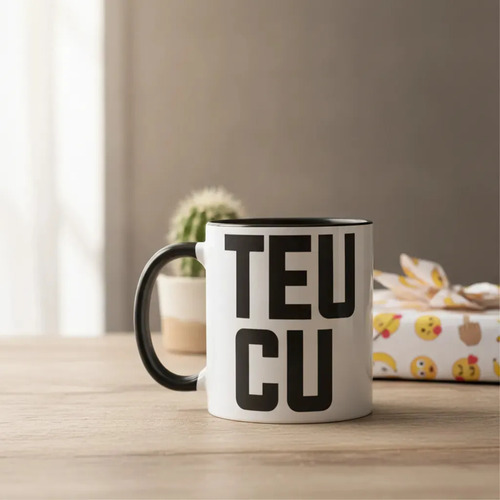 Caneca Presente Divertido Personalizado com Frase Teu Cu - Outros (Teu Cu)
