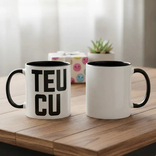 Caneca Presente Divertido Personalizado com Frase Teu Cu