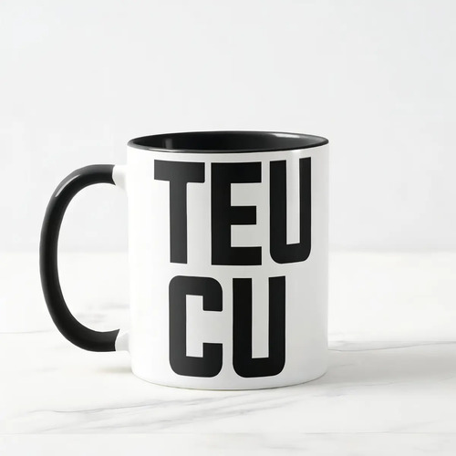 Caneca Presente Divertido Personalizado com Frase Teu Cu