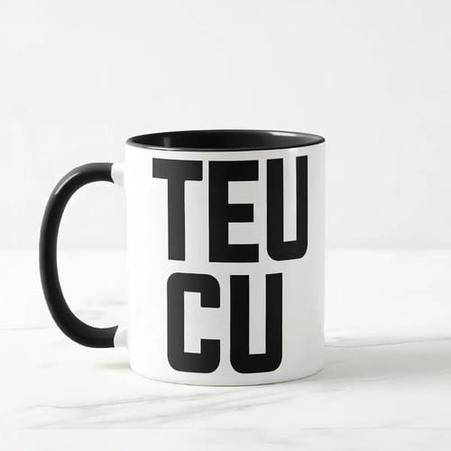 Caneca Presente Divertido Personalizado com Frase Teu Cu