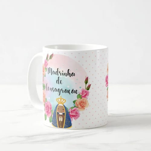 Caneca Personalizada Presente Batizado Madrinha Consagração