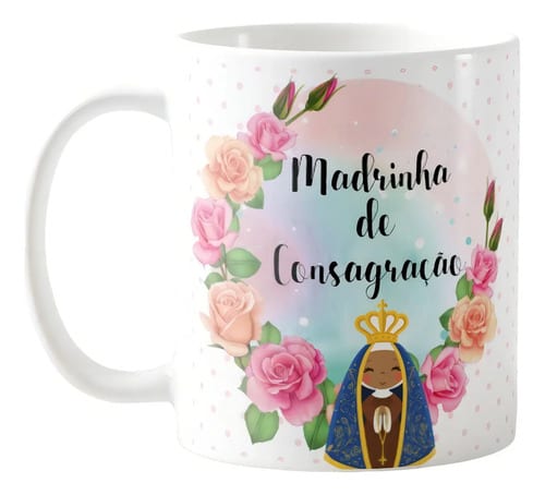 Caneca Personalizada Presente Batizado Madrinha Consagração - Batizado (Madrinha)
