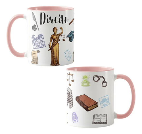 Caneca para Advogados Presente Criativo Formatura Direito