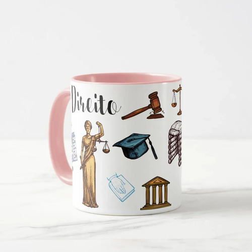 Caneca para Advogados Presente Criativo Formatura Direito