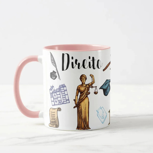 Caneca para Advogados Presente Criativo Formatura Direito