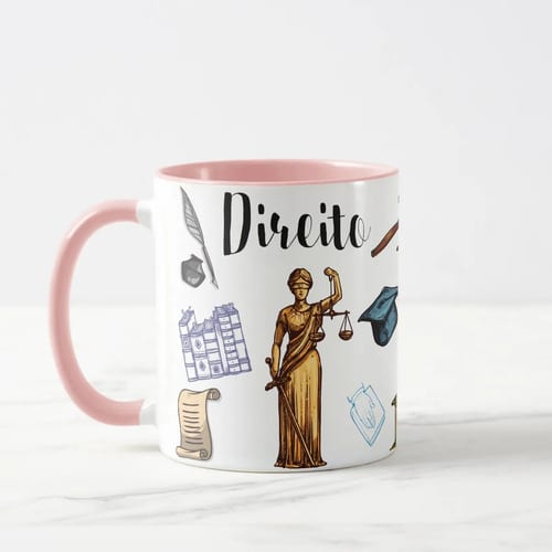 Caneca para Advogados Presente Criativo Formatura Direito