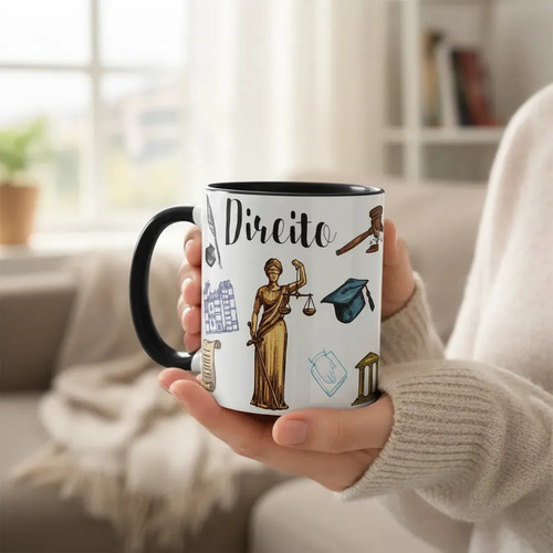 Caneca Direito Presente Personalizado Profissão Advogados