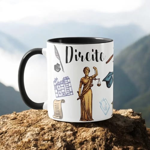 Caneca Direito Presente Personalizado Profissão Advogados