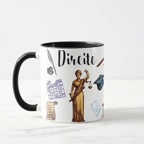 Caneca Direito Presente Personalizado Profissão Advogados
