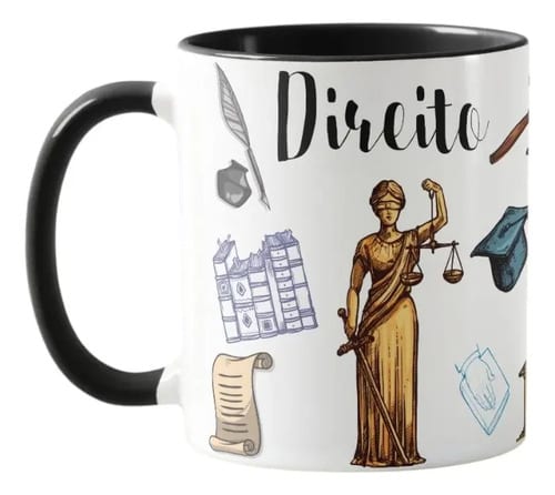 Caneca Direito Presente Personalizado Profissão Advogados - Profissões (Advogado(a))