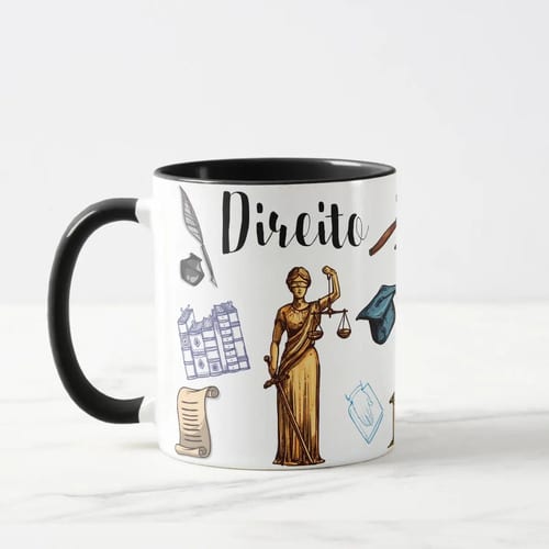 Caneca Direito Presente Personalizado Profissão Advogados