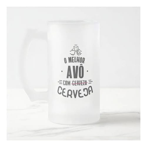 Copo de Cerveja Vovô Presente Pronta Entrega