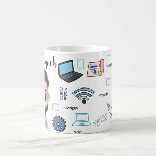 Caneca Personalizada Tecnologia Presente Criativo Equipe Ti