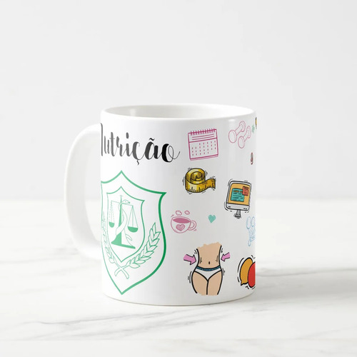 Caneca Profissão Presente Nutricionista Pronta Entrega