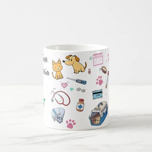 Caneca Profissão Presente Criativo Medicina Veterinária